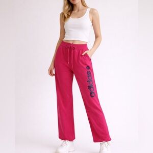 Adidas Women's Vibrant Pink Track Pants （Size M）